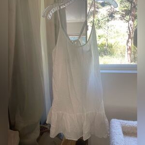 J crew white cotton dress
